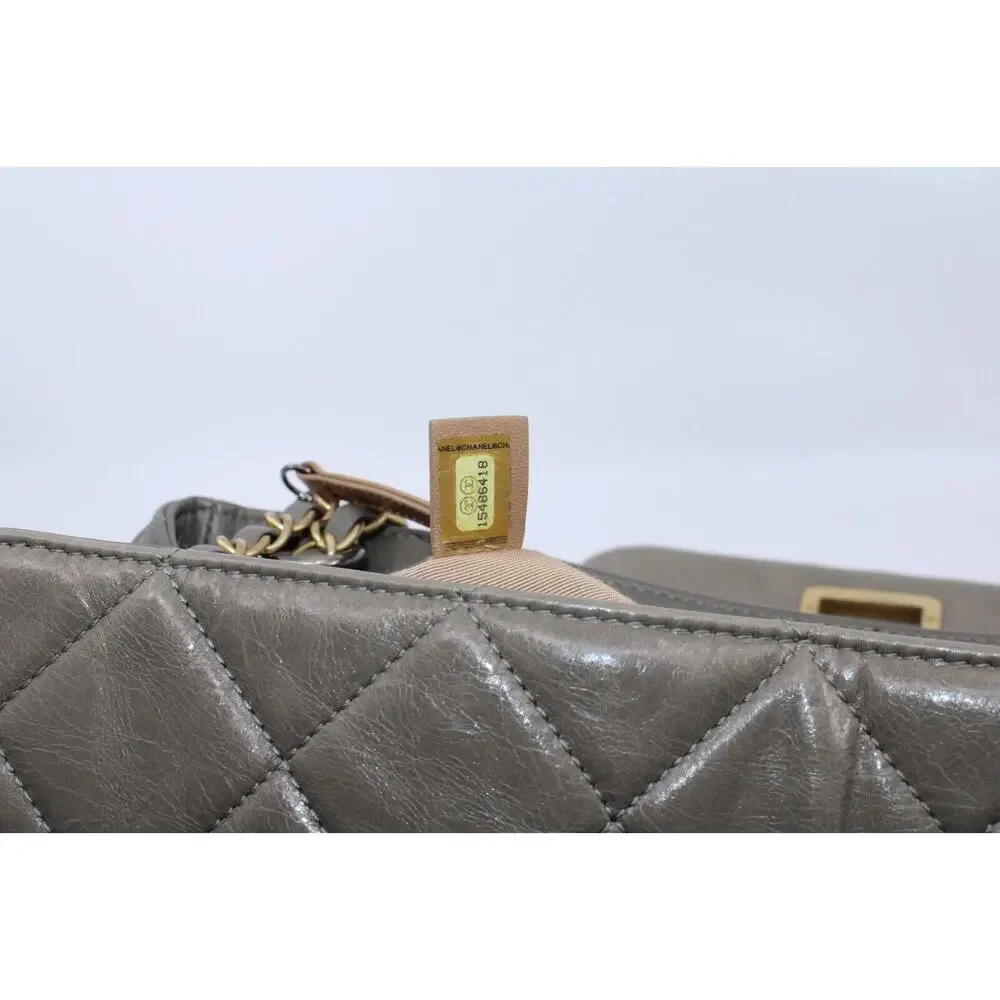 CHANEL Glazed Crinkled Mademoiselle Reissue East West Flap Trapeze 2.55 2011